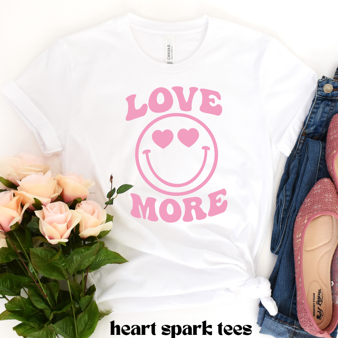 Love More Smiley Face T-Shirt